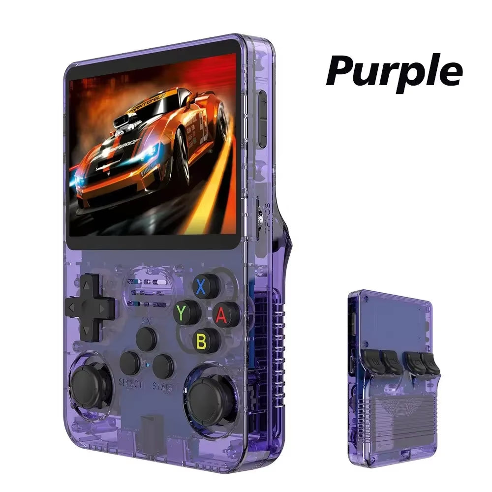 R36S Retro Handheld Video Game Console Linux System 3.5 Inch IPS Screen Portable Pocket Video Player R35S 64GB Games